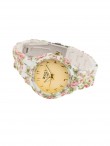 Montre Flower White Gold