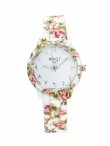 Montre Flower White Silver