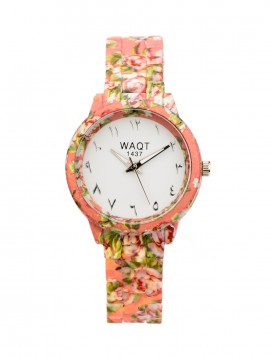 Montre Flower Pink