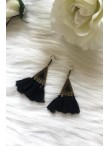 Boucles d'oreilles Anne avec pompons