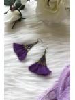 Boucles d'oreilles Anne avec pompons