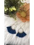 Boucle d'oreille Maellys avec pompons