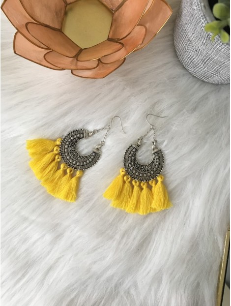 Boucles d'oreille Sherley pompons