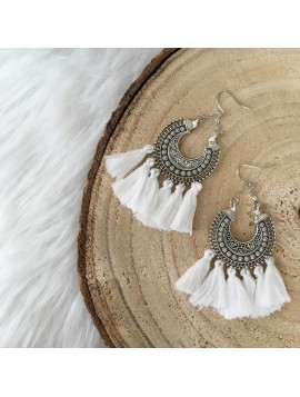 Boucles d'oreille Sherley pompons