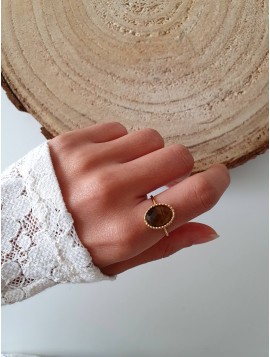 Bague dorée HORIA