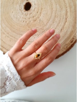 Bague dorée PAULA