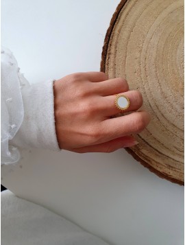 Bague dorée ASSIA