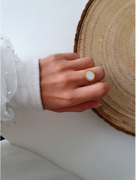 Bague dorée ASSIA