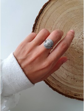 Bague argentée CALANTHA