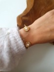 Gold bangle bracelet CARLA