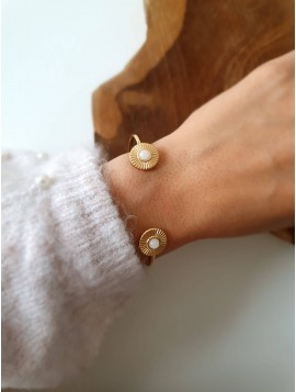 Gold bangle bracelet CARLA