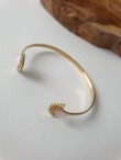 Gold flat bangle bracelet GIULIA