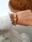 Gold bangle bracelet FARAH