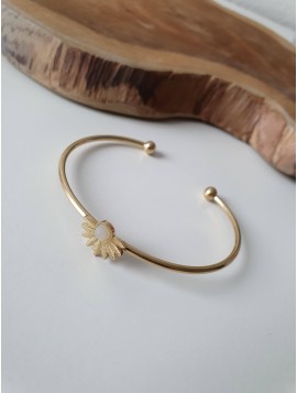 Gold bangle bracelet XYLIA