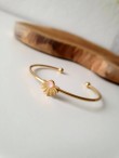 Gold bangle bracelet XENA