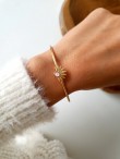 Gold bangle bracelet XENA