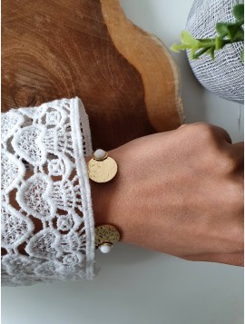 Gold bangle bracelet CHARLOTTE