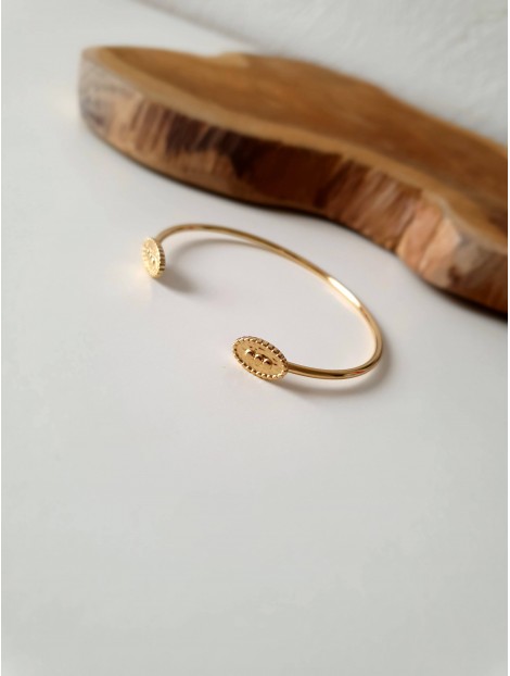 Gold bangle bracelet SARAH