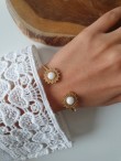 Gold bangle bracelet BETTINA