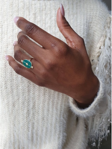 Bague dorée KINGSTON