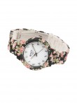 Montre Flower Black Silver